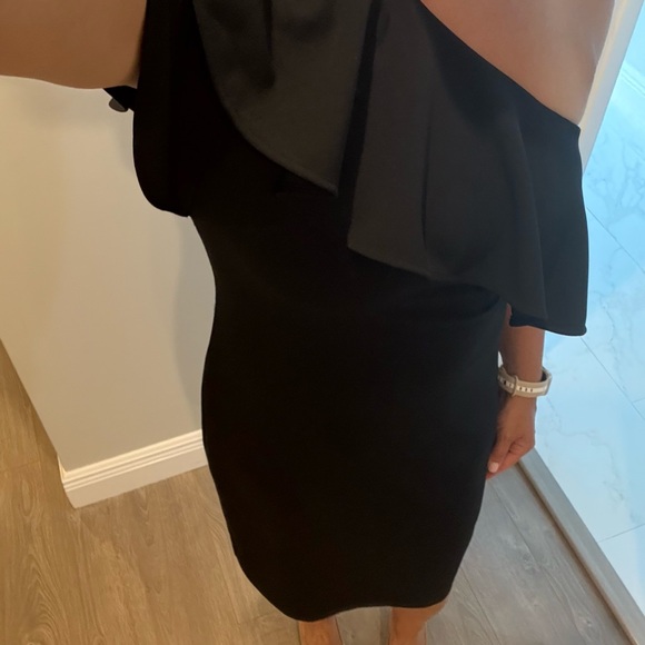 Vince Camuto Black One-Shoulder Dress - Picture 1 of 6